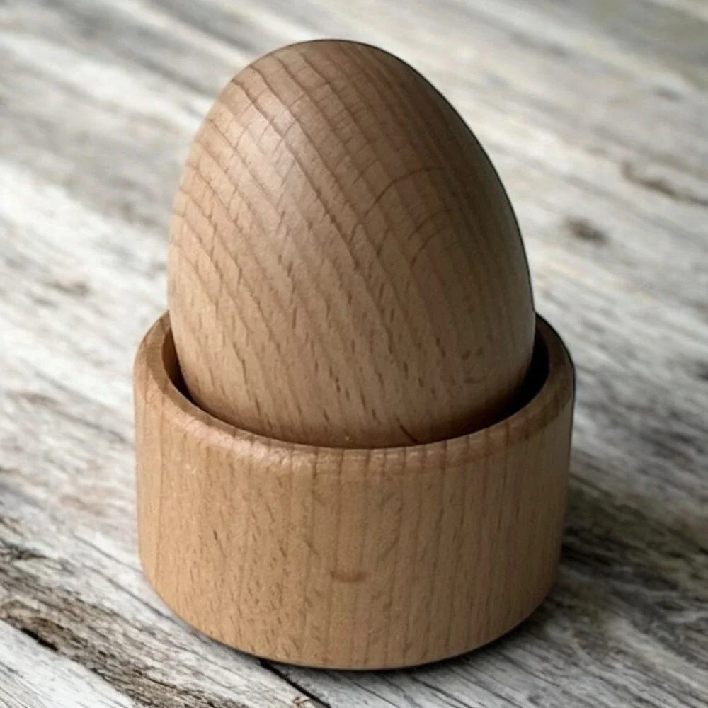 Lovevery The Explorer 9-10 months Montessori Wooden Egg & Cup Easter Toy Baby